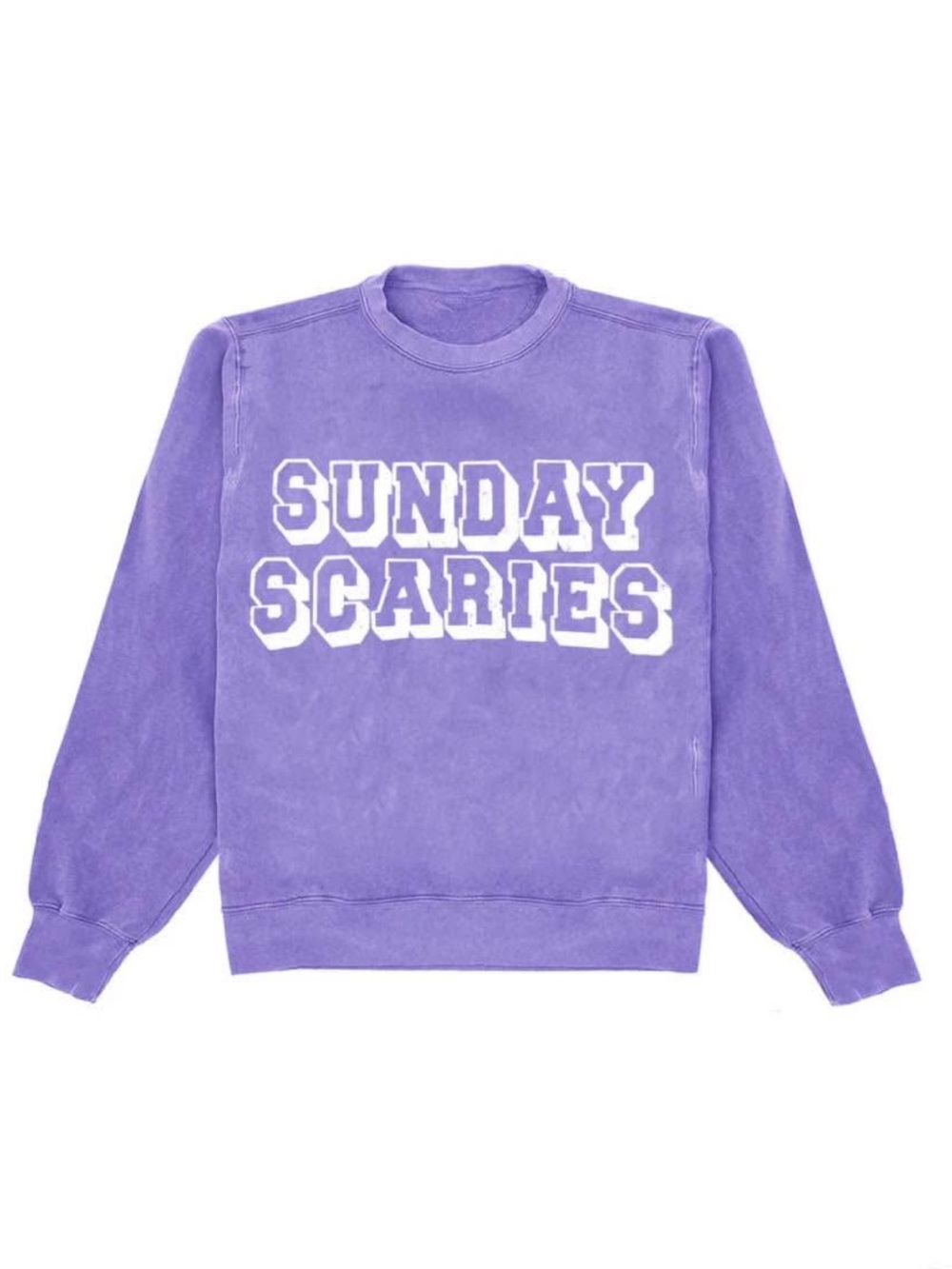 Sunday Scaries Lavender Graphic Crewneck Sweatshirt